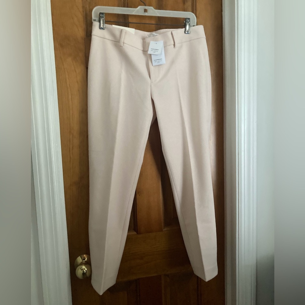 Club Monaco Light Cream Slim Crop Pants